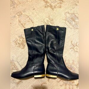 Jack Rogers navy blue leather boot size 5
